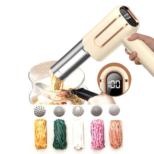 5 Molds Wireless Ramen Pasta Making Machines Electric Portable Noodle